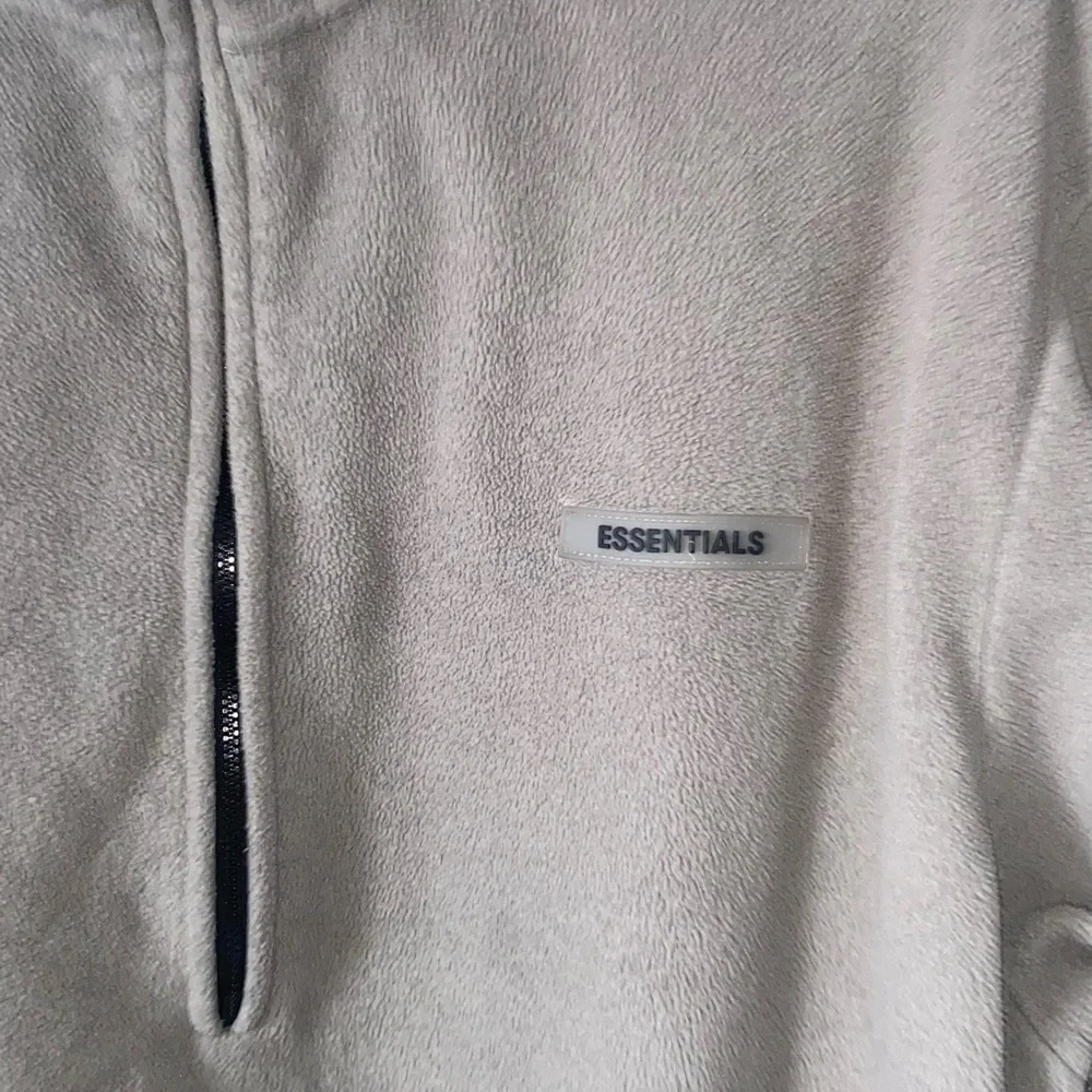 Essentials Gray Half-Zip Sweater - Picture 3 of 7